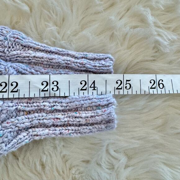 Paige Lavender Joyce Button Up Cardigan Linen Silk Large Puff Long Sleeve - Picture 11 of 13